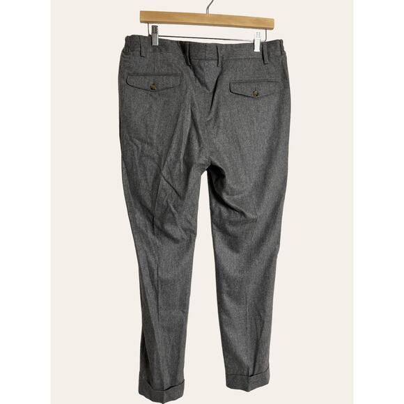 Eleventy Gray Wool Pleated Front Straight Leg Trouser Dress Work Pants Size 36US - Picture 5 of 8